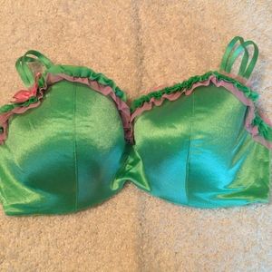 Lane Bryant Cacique Green Cupcake Bra